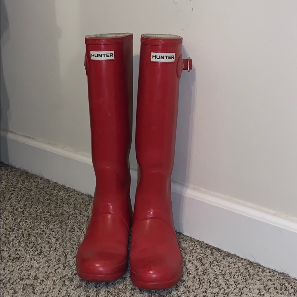 Red Hunter Boots
